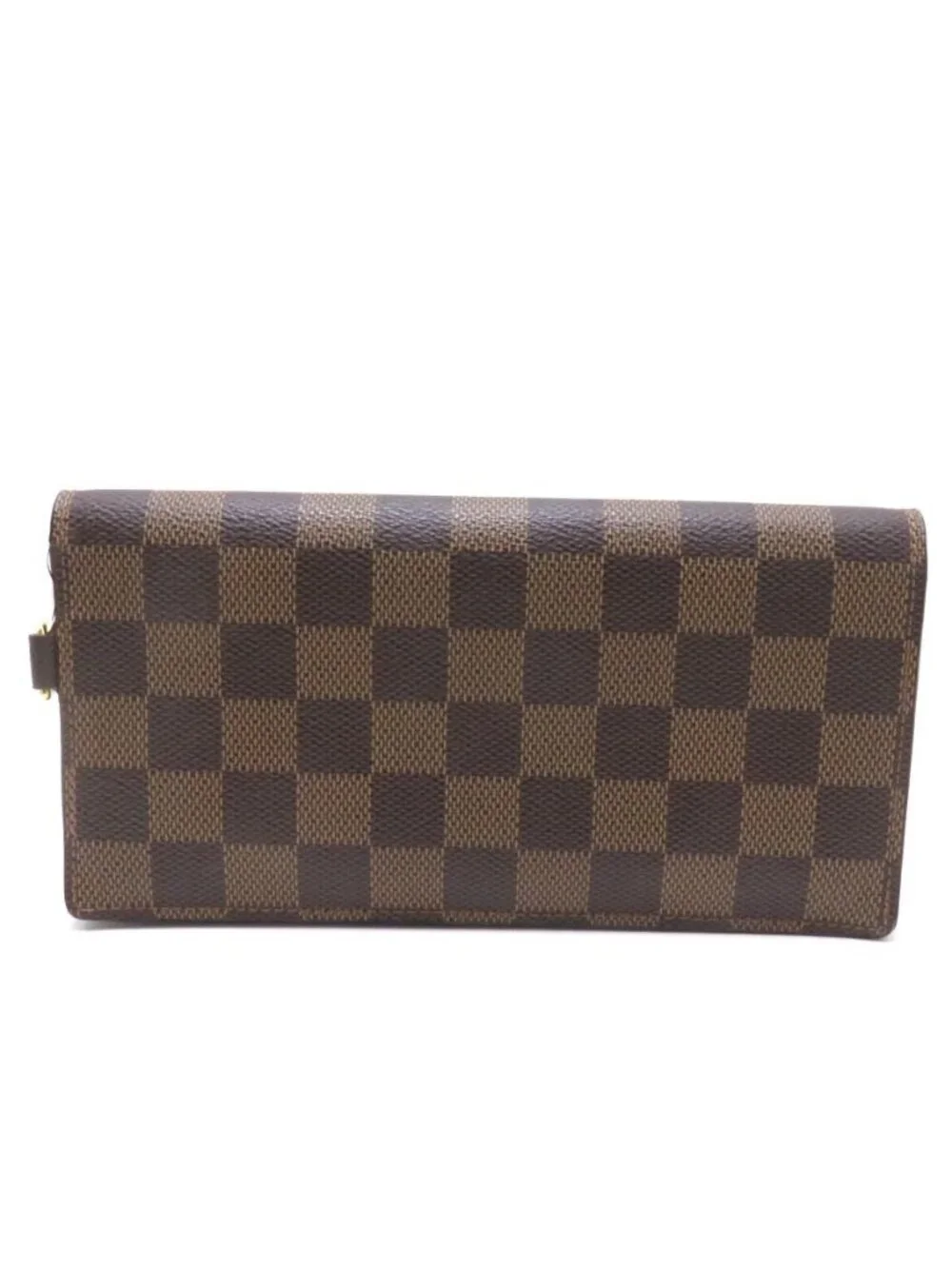 Louis Vuitton Portefeuille Accordeon Damier Wallet Canvas Brown